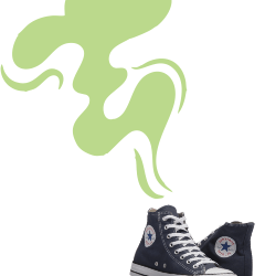 Peppermint Essential Oil 2 sneakers without socks unpleasant foot odor