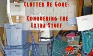 Clutter in a garage