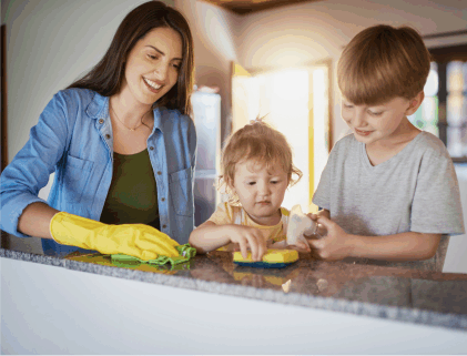 mon showing her kids how to do chores, Empowering children to contribute to household chores is not only beneficial for lightening the parents' workload but also plays a vital role in their overall development. Let's explore how kids can conquer chores, understanding that teaching a child a new chore can be a gradual process. With patience and consistency, this approach leads to a sense of responsibility, self-discipline, and cooperation, fostering their growth in a nurturing environment.