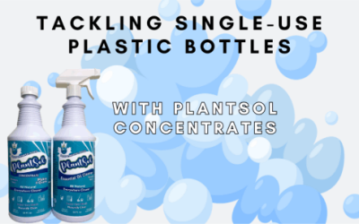 single-use plastic bottles with concentrates