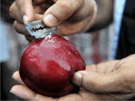 removign wax from our fruits and vegetables