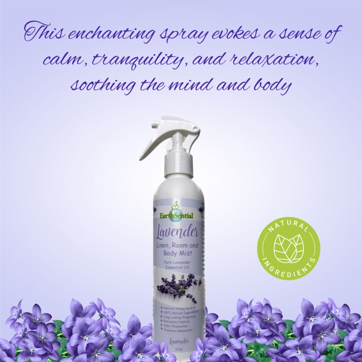 Lavender Room Spray 4 lavender linen, room and body spray