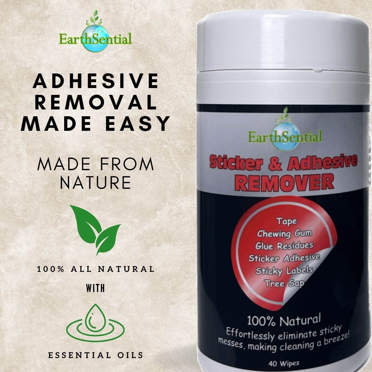 Sticker and Adhesive Remover Wipes 3 Sticker and adhesive remover wipes