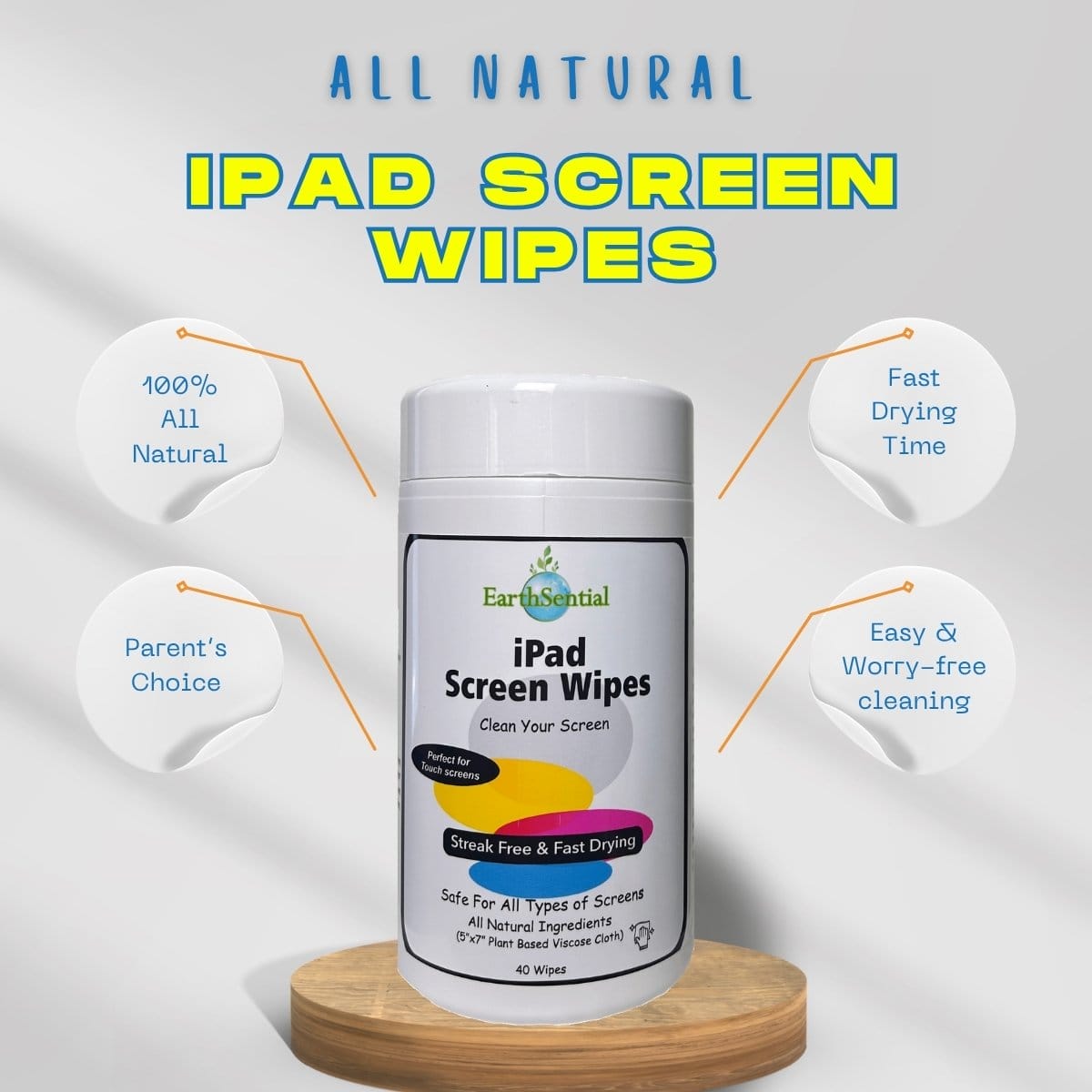 iPad Screen Cleaning Wipes 2 iPad screen wipes