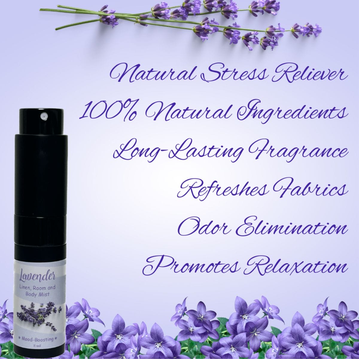 Lavender Room Spray 6 Lavender linen, room and body spray 8ml